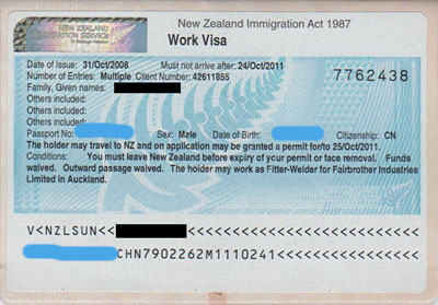 Thủ tục visa New Zealand